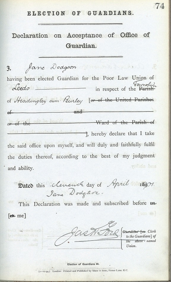J Dodgson 1901